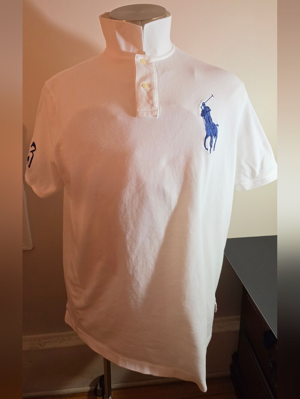 Polo by Ralph Lauren White Short-Sleeve Polo Shirt with Blue Pony